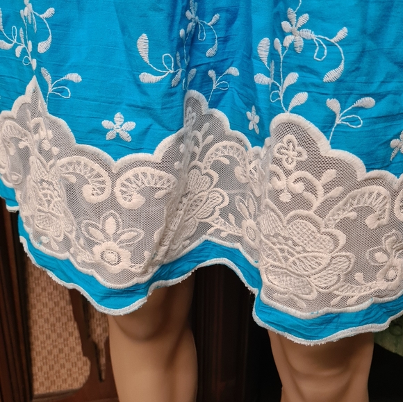 Blue Cocktail Dress - Picture 2 of 4